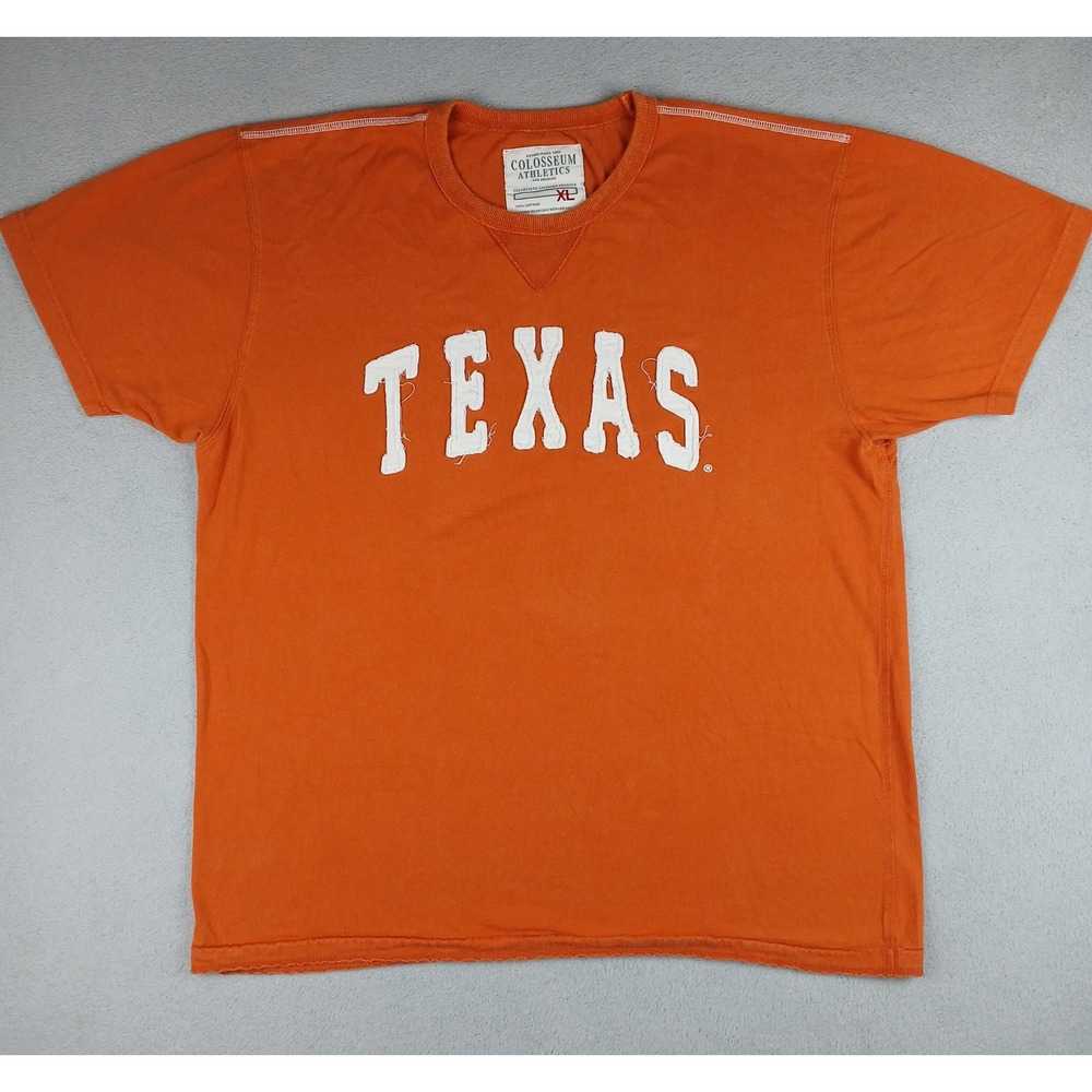 Texas AM Colosseum Athletics T-Shirt Mens XL Applique Burnt Orange University